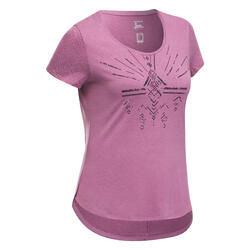 Camiseta senderismo naturaleza - NH500 - Mujer 