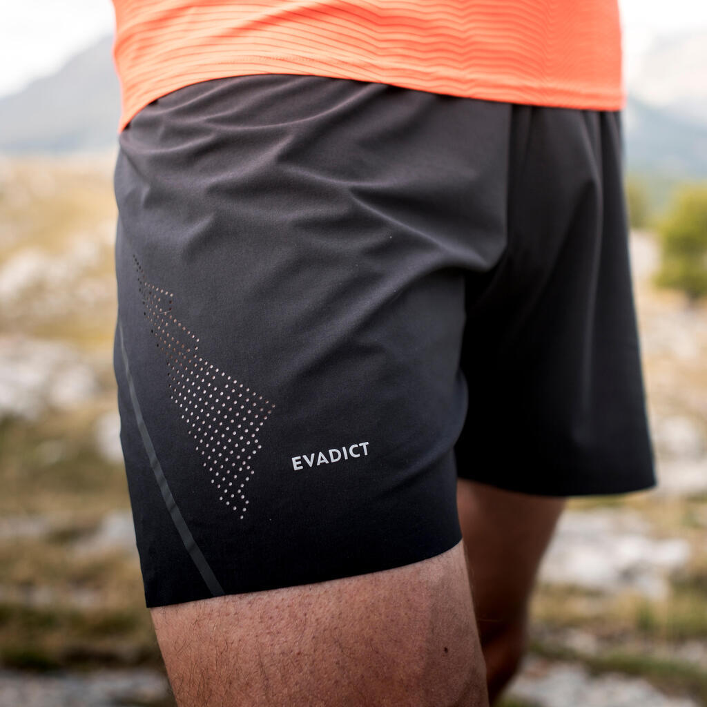 MEN'S PERF TRAIL RUNNING SHORTS - BLACK