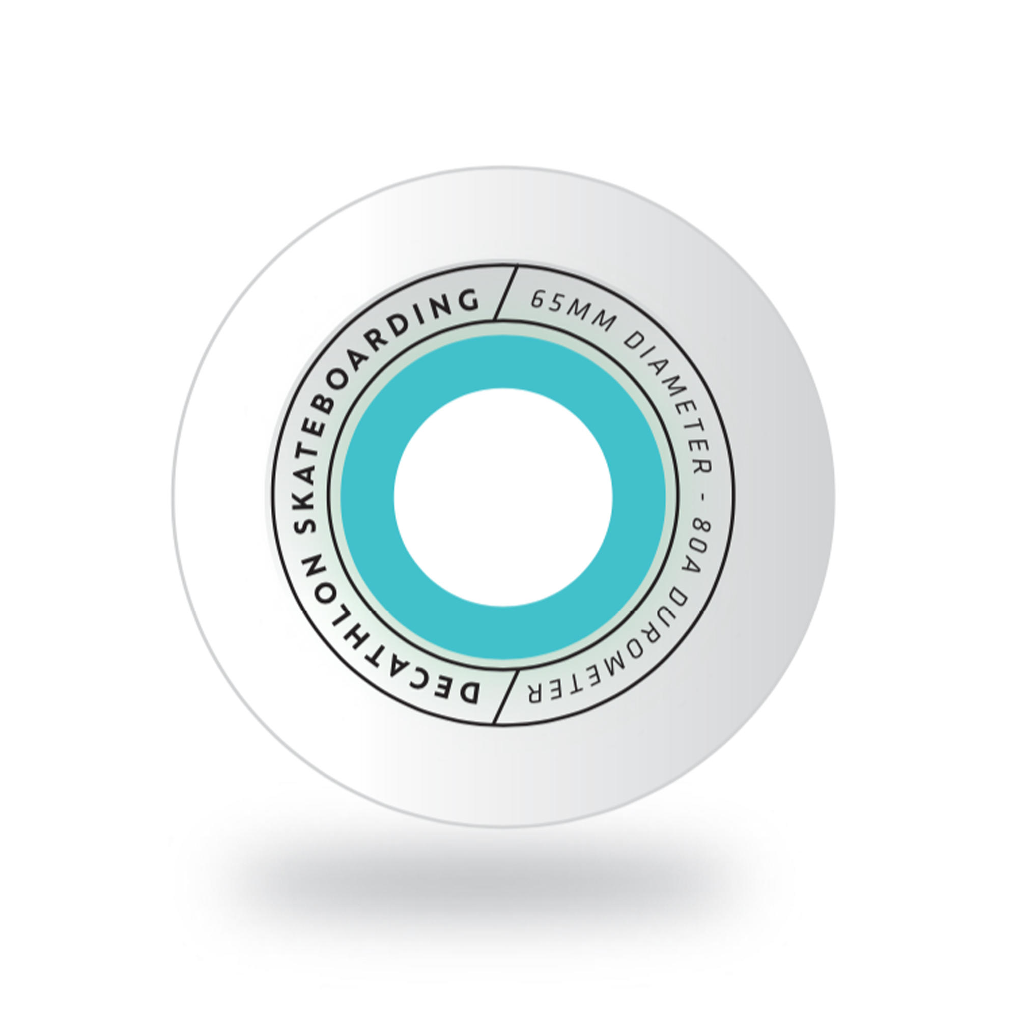 65 mm 80A Longboard Cruiser Surfskating Wheels 4-Pack  - DECATHLON