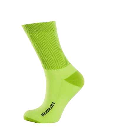 Winter Cycling Socks 500 - Yellow