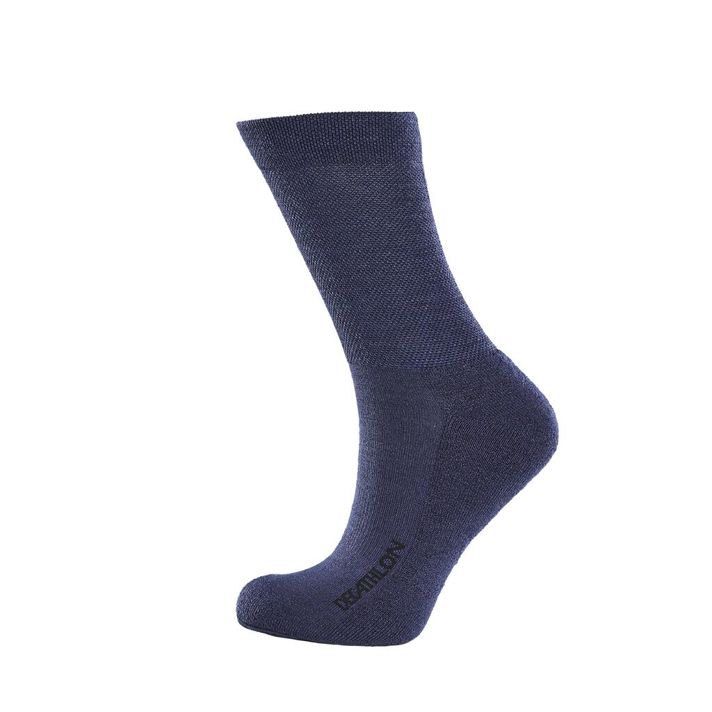 Cyklistické zimné ponožky 500 modré