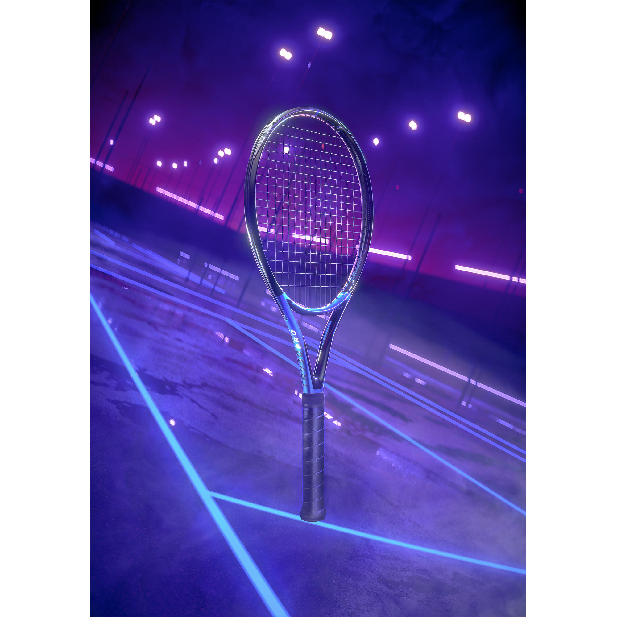 Tennis Racket 300 g - TR 930 Spin Pro Black/Blue - ARTENGO