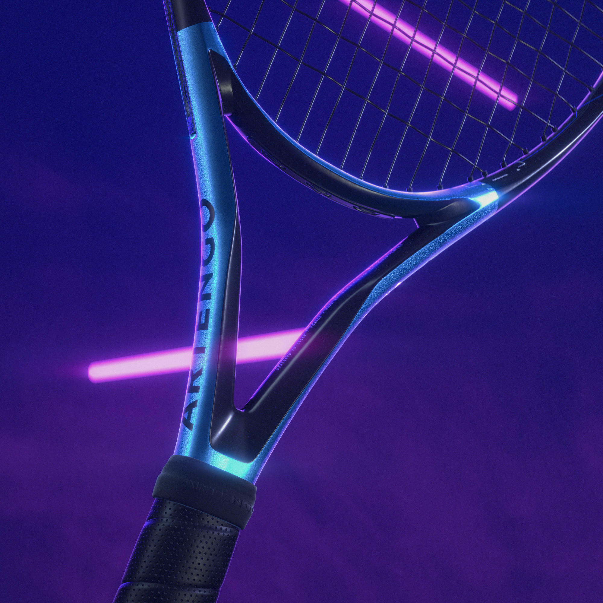 Tennis Racket 300 g - TR 930 Spin Pro Black/Blue - ARTENGO