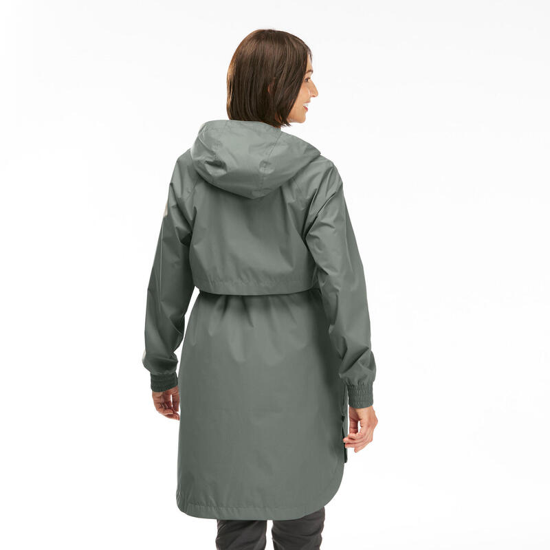 Lange regenjas voor wandelen dames Raincut Long