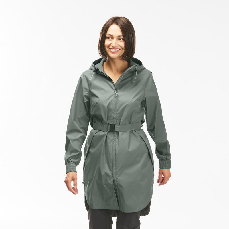 Lange regenjas voor wandelen dames Raincut Long