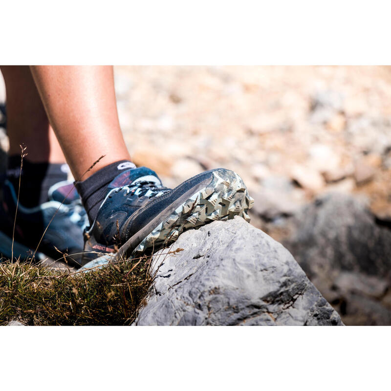 Calçado de Trail Running Mulher MT 2 Azul-escuro/Azul-celeste
