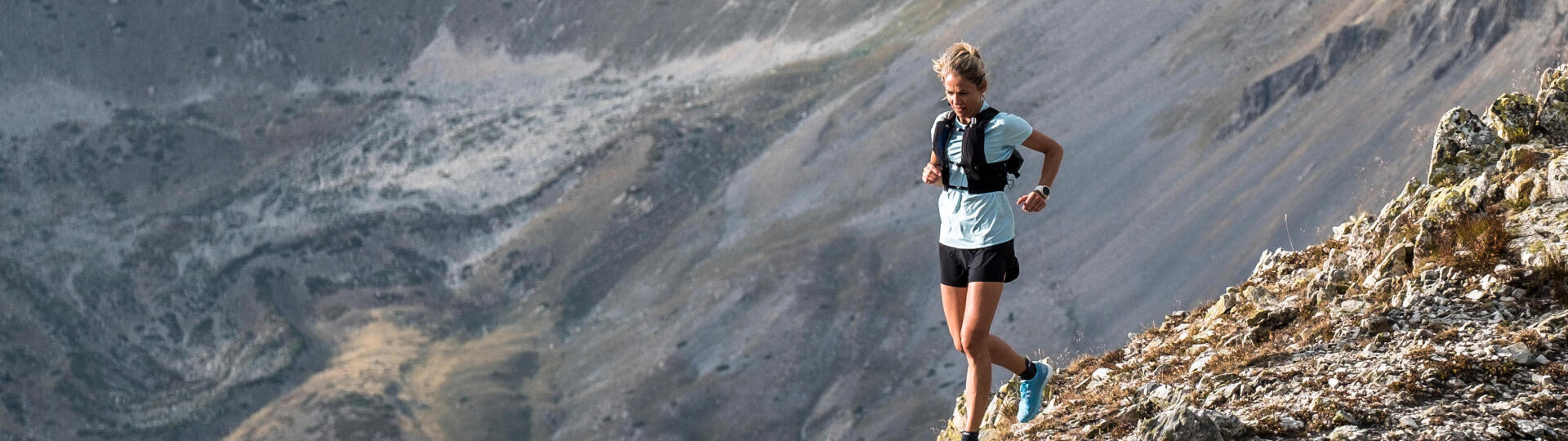 Courir en descente