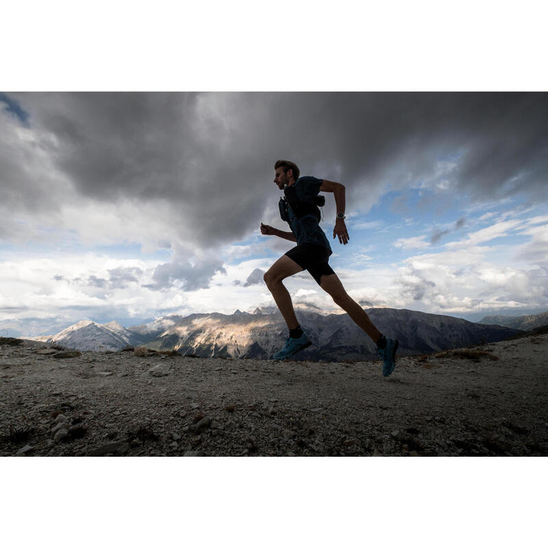 Șort Perf Alergare Trail Running Negru Bărbați
