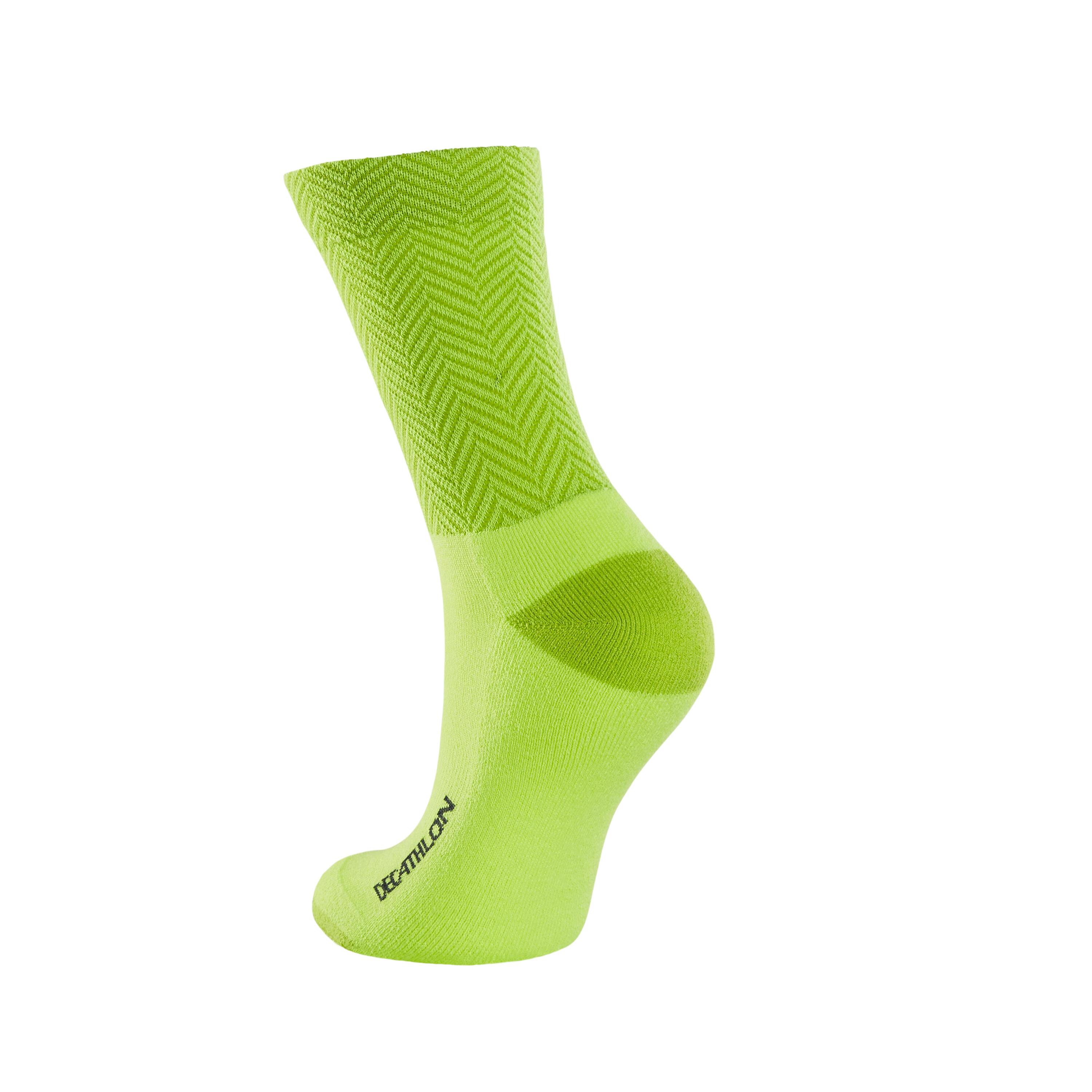 500 Winter Cycling Socks - Yellow 3/3