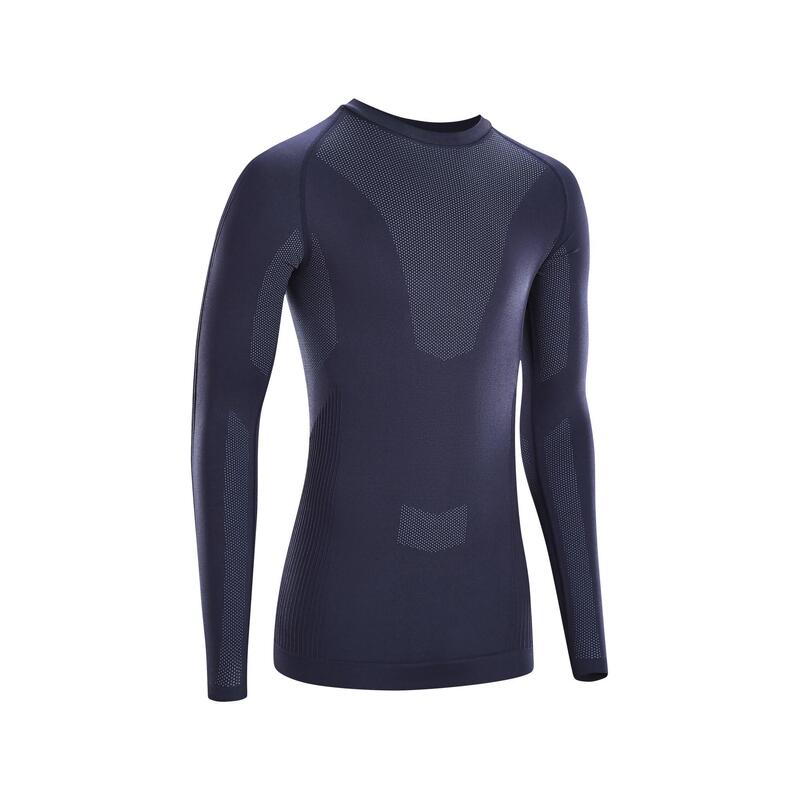 Maglia intima invernale TRAINING 500 azzurra