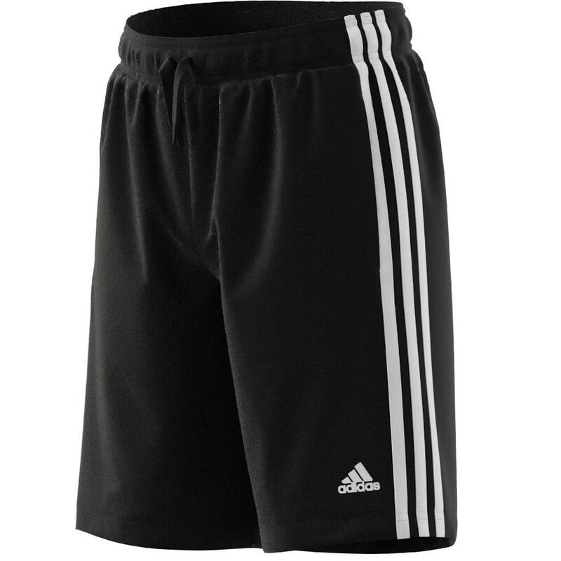 Pantalón Corto Adidas Niños Negro 3 Franjas Aeroready