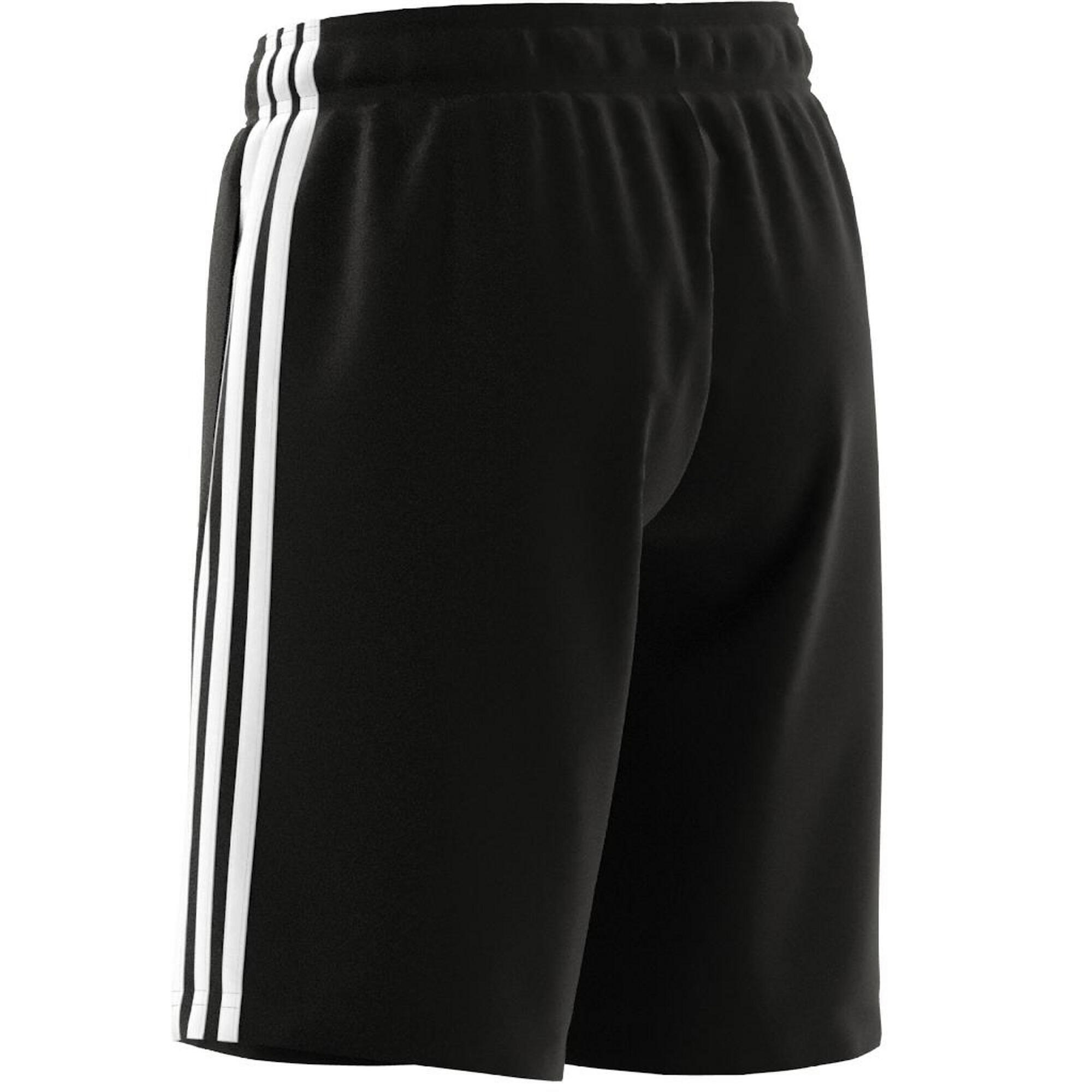 adidas Pantaloncini aeroready neri a 3 strisce da ragazzo