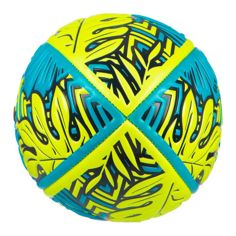 中型熱帶沙灘橄欖球 - 藍黃配色