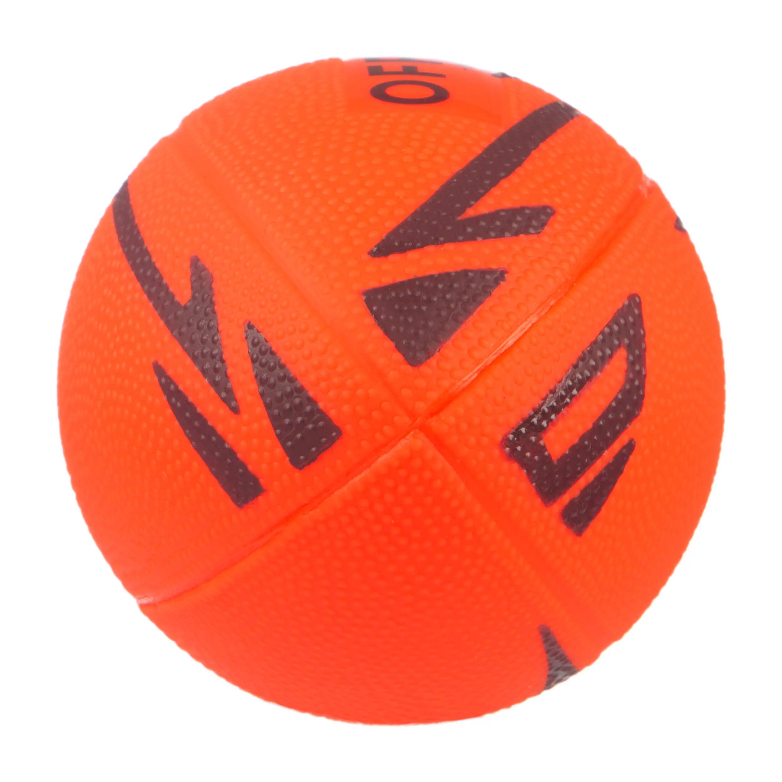 Recreational and Beginner's PVC Rugby Ball R100 Midi - Vermilion 5/5