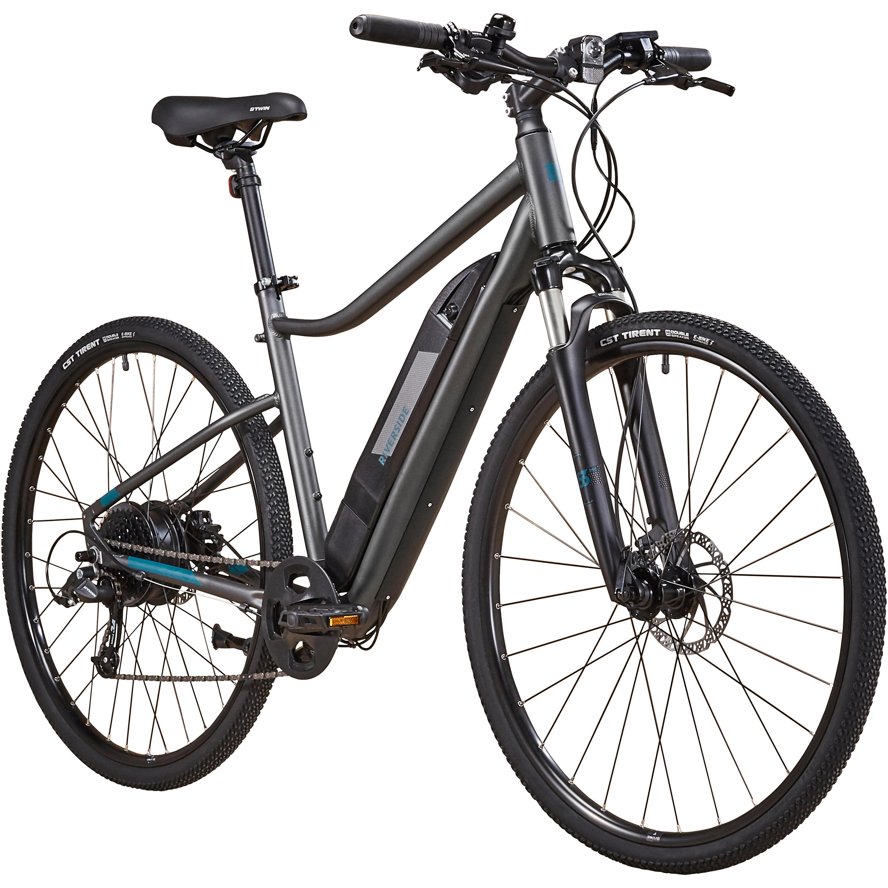 Segunda vida - Bicicleta eléctrica de trekking aluminio monoplato 8V Riversid... 2/12