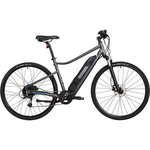 Bicicleta eléctrica de trekking aluminio monoplato 8V Riverside 500 E gris