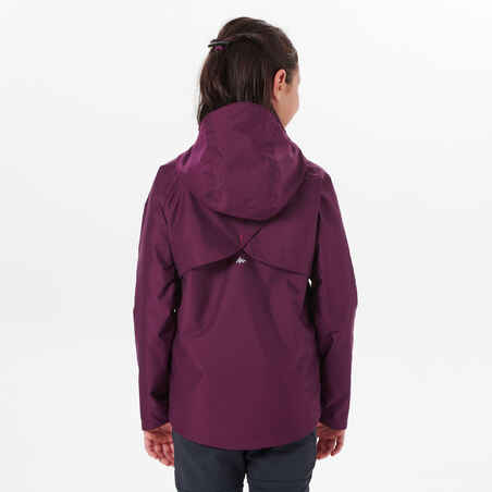 Chaqueta 	impermeable para senderismp Niños 7-15 años	Quechua MH500 morado