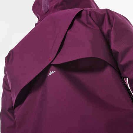 Kid's 7-15y waterproof jacket - MH500 - Purple