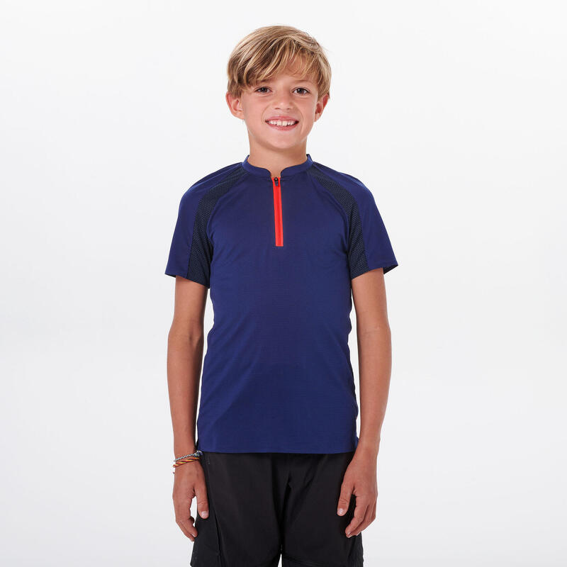 T-shirt trekking bambino MH550 blu