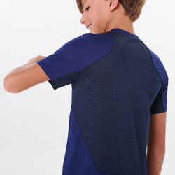 Kids' Hiking T-SHIRT MH550 Aged 7-15 Blue