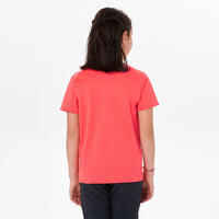 Kids' Hiking T-Shirt - MH500 Aged 7-15 - Coral