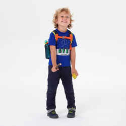 Kids' Hiking T-shirt MH100 2-6 Years - phosphorescent blue
