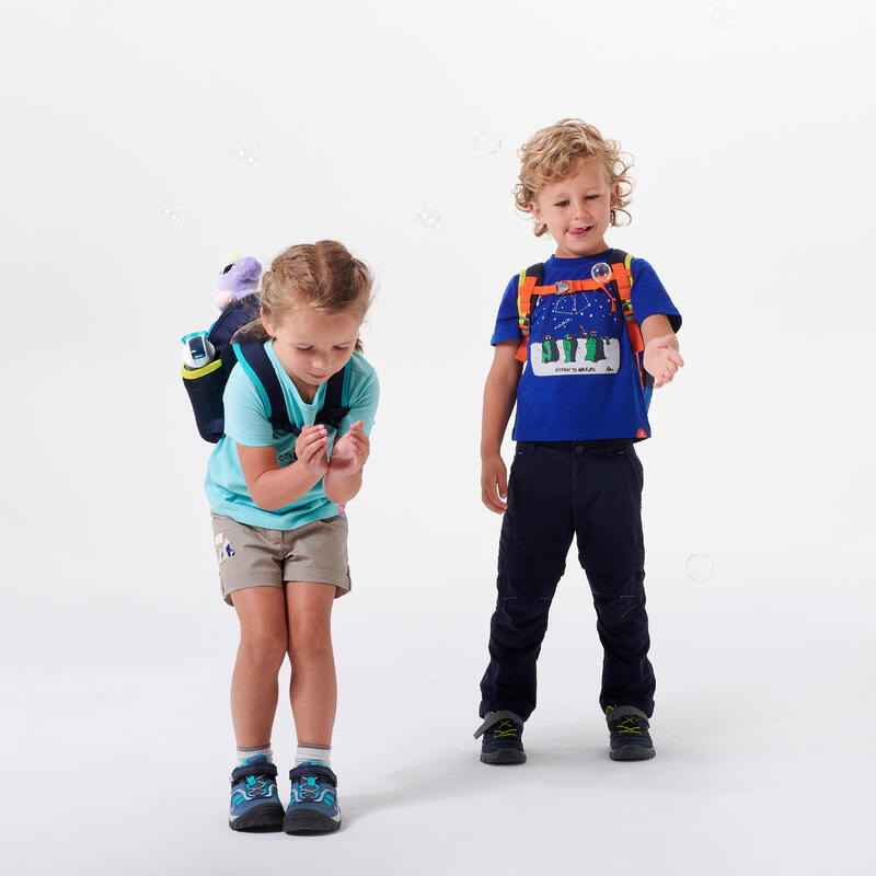 Wandelschoenen met klittenband voor kinderen NH100 blauw 24 tot 34