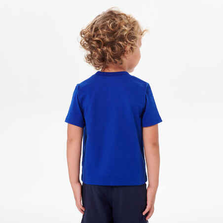 Wander-T-Shirt MH100 Kleinkinder Gr. 92–116 leuchtendblau 