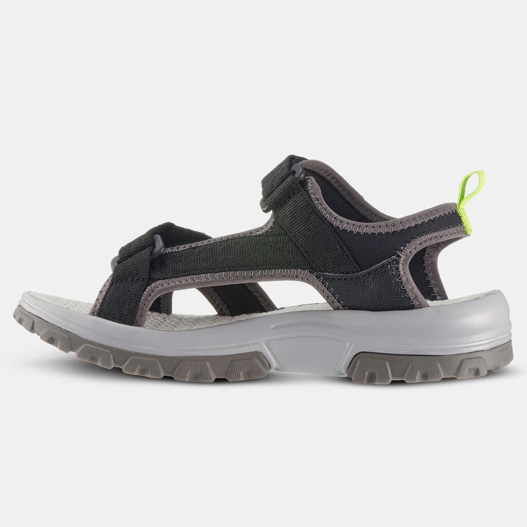 SANDALIAS DE SENDERISMO MH120 TW NEGRO- NIÑOS - 28 A 39 