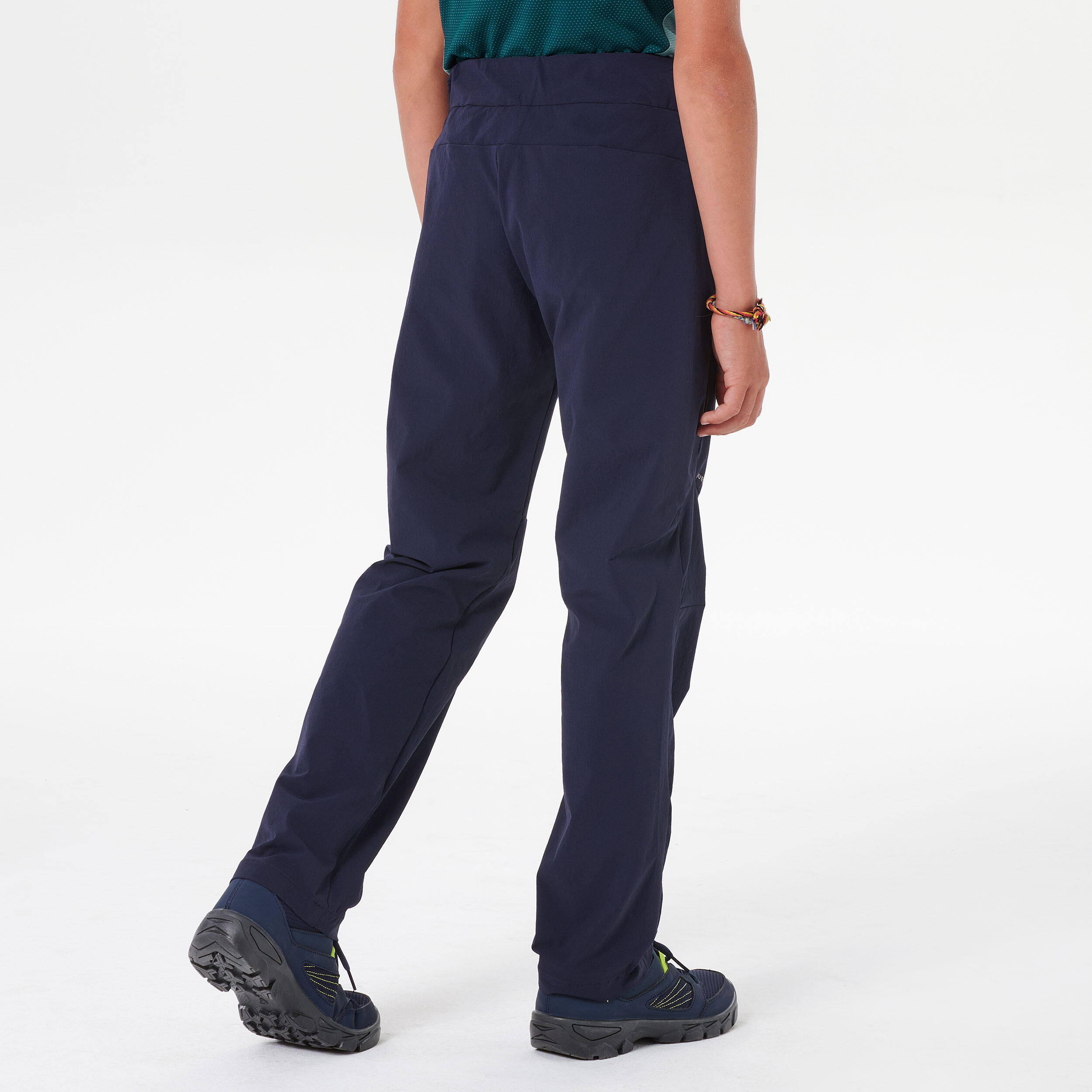 Kids’ Hiking Trousers - MH100 Aged 7-15 - Navy Blue 5/8