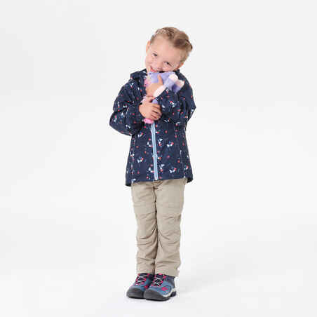 Kids' Hiking Waterproof Jacket MH500 2-6 Years