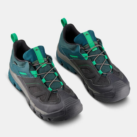 Кроссовки непромокаемые походные со шнурками размер 35–38 зеленые CROSSROCK