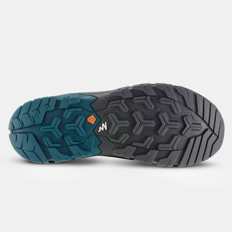 Waterdichte wandelschoenen met veters voor kinderen Crossrock maat 35-38 groen