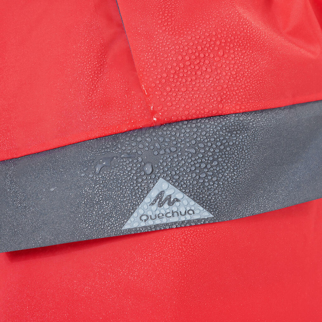 Poncho impermeable de senderismo rosa para niños 2-6 años MH100 KID 