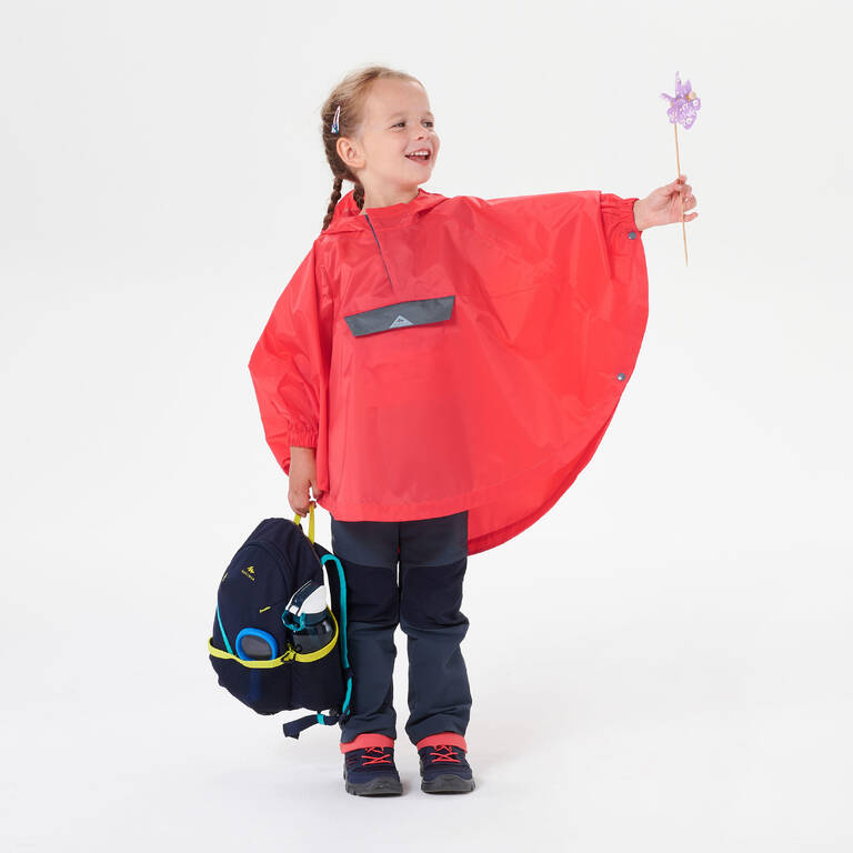 Waterproof hiking poncho - MH100 KID - children 2-6 YEARS