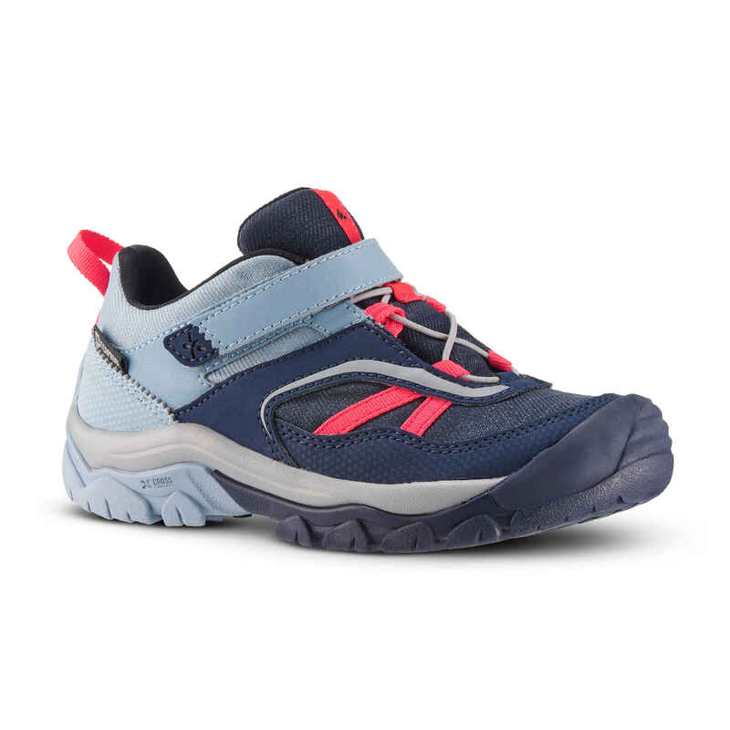 Wanderschuhe Crossrock Wasserdicht Kinder Gr. 28–34 blau/rosa Wanderschuhe Crossrock Wasserdicht Kinder Gr. 28–34 blau/rosa