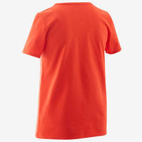 T-Shirt basique rouge imprimé ENFANT