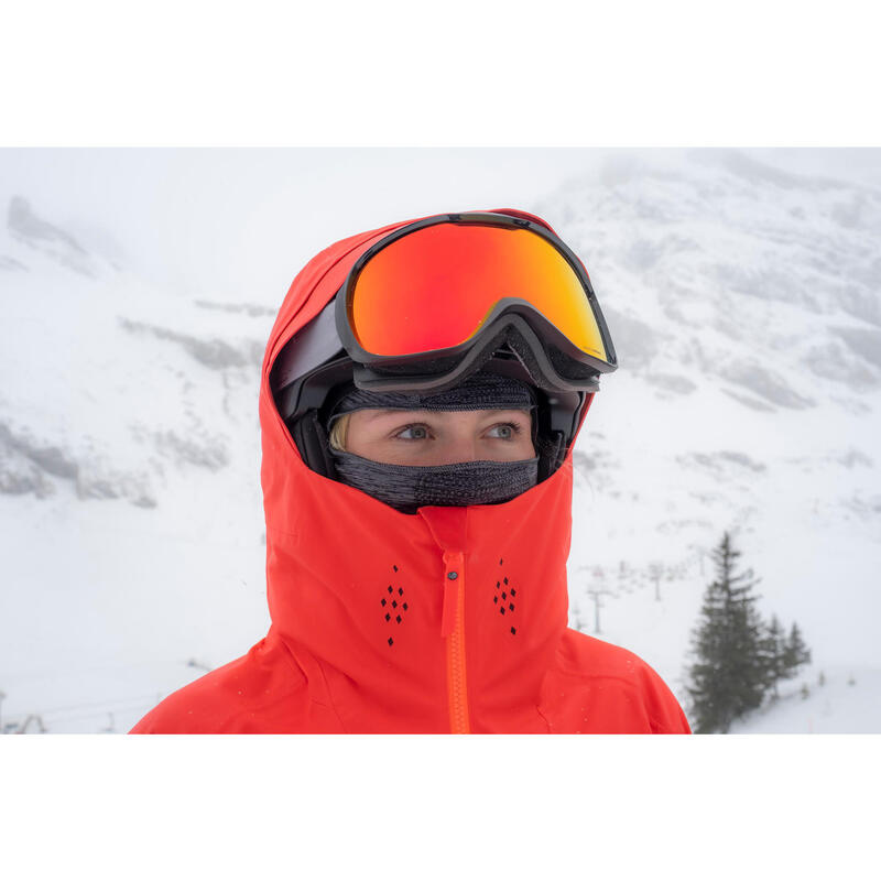 CAGOULE DE SKI AVEC MASQUE POUDREUSE ADULTE - NOIR WEDZE