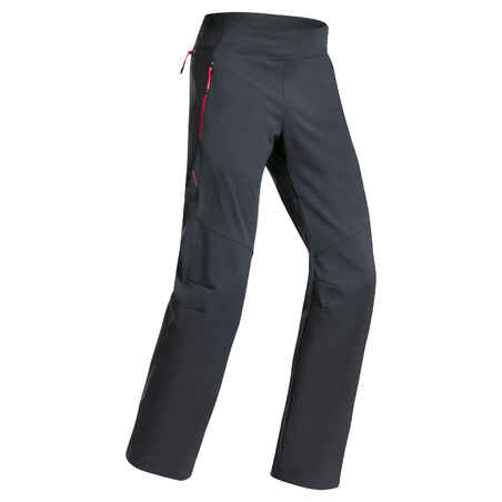 Kids’ Hiking Softshell Trousers MH550 7-15 Years - dark grey