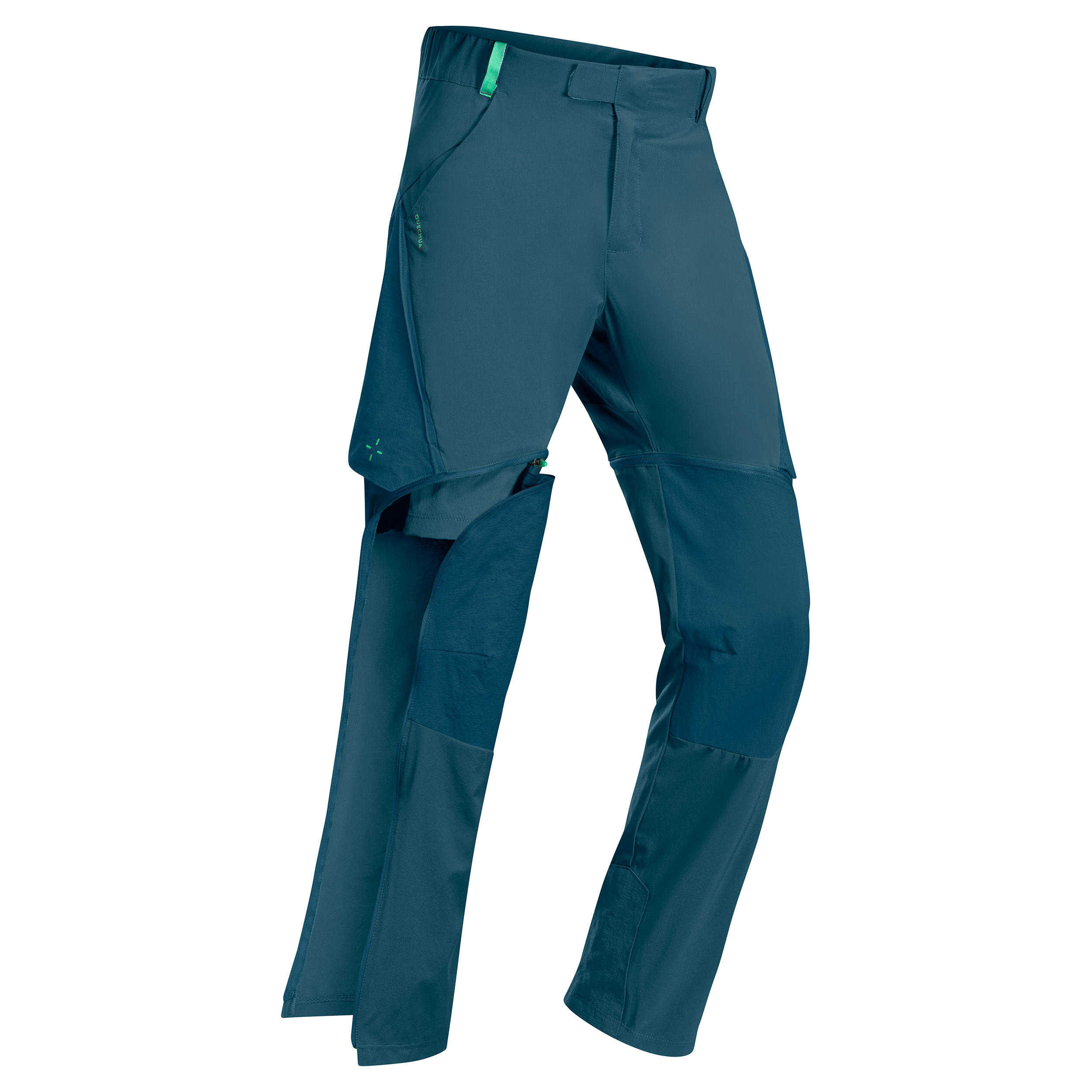 Kids’ Modular Hiking Trousers MH500 Aged 7-15 Dark Petrol 1/13