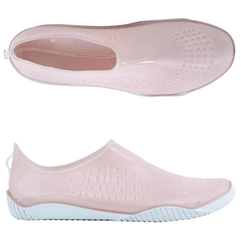 Papuče za aquabiking i aquafit Fitshoe svijetloružičaste