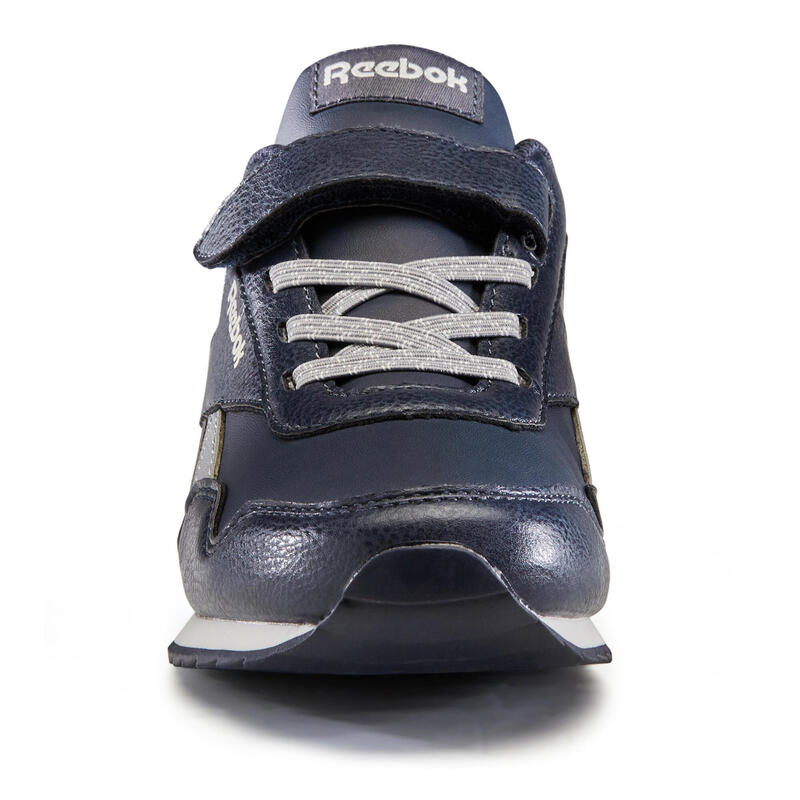 Dětské boty na suchý zip na aktivní chůzi Classic tmavě modro-šedé