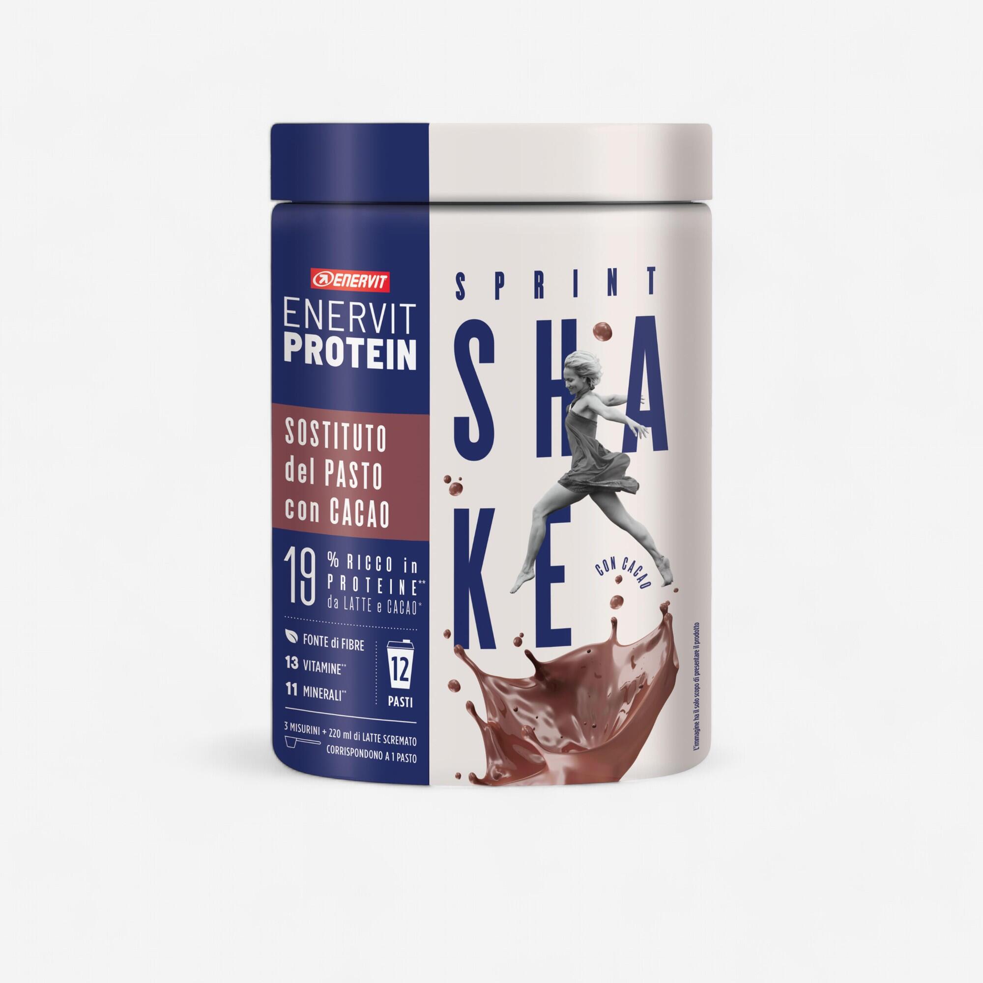 Sostituto pasto Enervit sprint shake cacao barattolo 420 grammi per 12 pasti 1/1