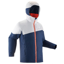 Куртка для беговых лыж детская бело-синяя XС S 100 Inovik