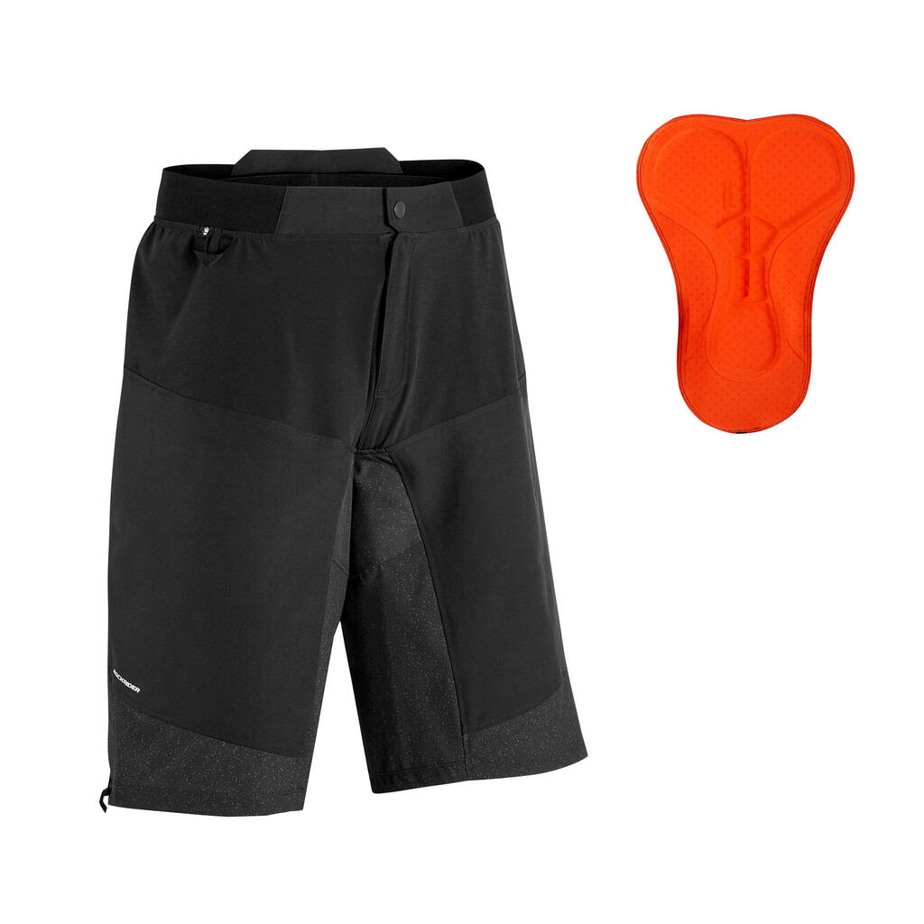 Kurze Radhose MTB ST 500 MTB Herren schwarz