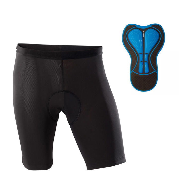 ST 900 Gel Padded Mountain Bike Under-Shorts - Black ROCKRIDER - Decathlon