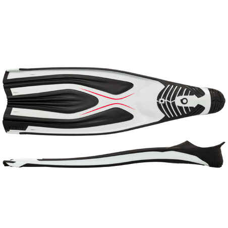 Scuba Diving Fins SCD 900 - Black and White