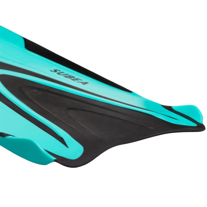 Barbatanas mergulho - FF 500 Soft Turquesa Fluorescente