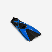 Palmes de snorkeling  X-one junior enfant noir et bleu