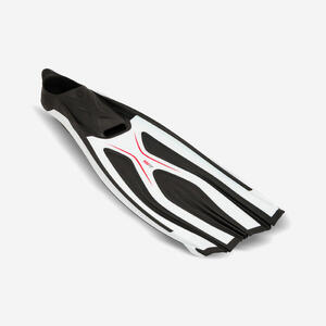 Aletas Buceo FF 500 Power Blanco/Negro